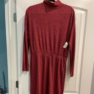 burgundy sweater dress from old navy